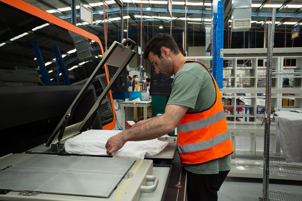 Custom DTG Printing Production